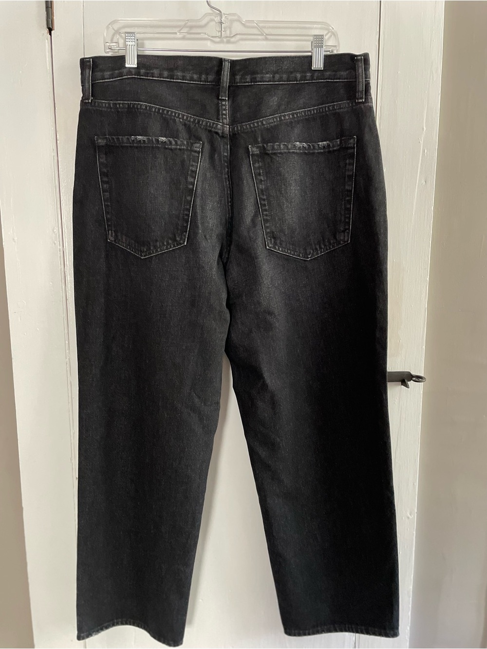 Quince Bella Rigid Straight Denim Jeans in Graphite Black 32" W 26" Inseam NWT - Picture 3 of 8